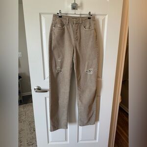 Wild Fable Women's Straight Leg Jeans in Tan